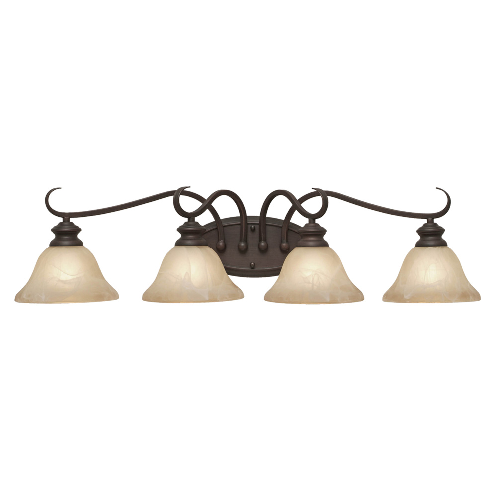 Wry Lighting Lancaster 4-light Vanity in Rubbed Bronze